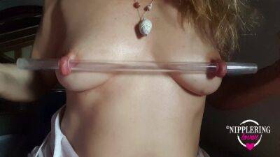 Nippleringlover Horny Milf Inserting 16mm See Through Tube In Extremely Stretched Pierced Nipples - Germany on pornmilftube.net