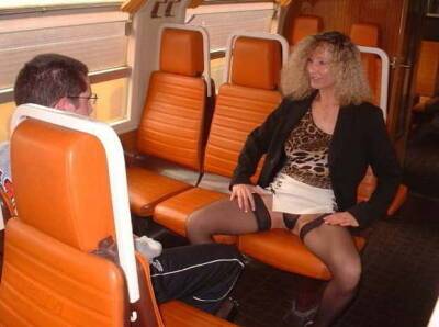 Virgin boy and amateur milf in train - France on pornmilftube.net