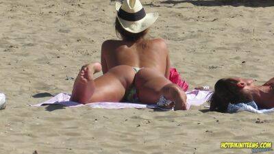 Amazing Ass Sexy Bikini Hot milf Backview at the beach on pornmilftube.net