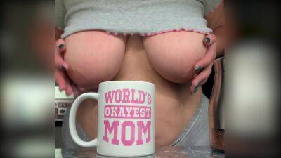 Mature Mom Gets Her Big Tits Out While Making Morning Coffee - Britain on pornmilftube.net