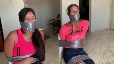 Bratty Online Bullies Bound And Gagged By An Angry Milf! on pornmilftube.net