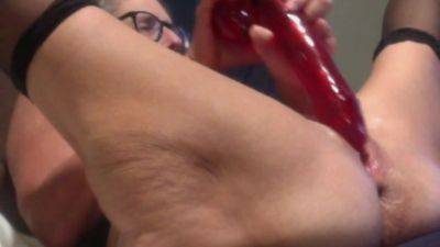 Milf Mom Cant Get Enough Of Her Big Red Dildo on pornmilftube.net